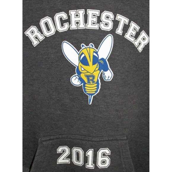 Pennant Unisex University Of Rochester Yellowjackets 2016 Hooded Sweatshirt Sz M - Picture 1 of 9